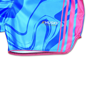 Pantalones Cortos de Punto Satinado de Color Azul Marino para Hombre, Cintura Media, Elásticos, de Secado Rápido, Casuales, 100% Poliéster, HUSKY SPORTSWEAR HSW-20008 - Product Image 6