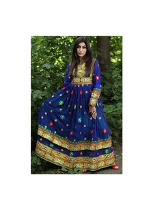 Vintage Ethnic Kuchi Dresses from Afghanistan/Pakistan Traditional Party Wear with Vibrant Colors and Lace Decoration - Product Image 2