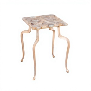 Luxurious Modern Agate Marble Coffee <b>Table</b> Design Handmade Eco-Friendly Durable Home Hotel Office Hot Selling <b>Living</b> <b>Room</b> - Product Image 1