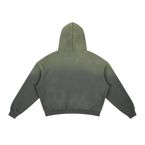 Hoodie streetwear personnalisé de haute qualité, pull-over uni, effet vintage délavé à l'acide, effet soleil éclairé, effet vieilli - Product Image 2