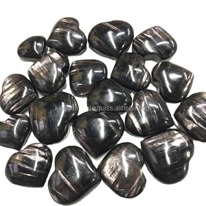 Pierre précieuse naturelle Hypersthène Cœur Noir, pour la guérison énergétique des chakras, la méditation et l'amour religieux, cadeau artisanal KING GEMS India - Product Image 6