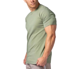 Venta al por mayor superventas logotipo personalizado de alta calidad Slim Fit camisa mejor diseño dobladillo curvo Casual camiseta en blanco - Product Image 6