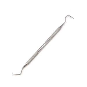 Stainless Steel Manual 3-Piece Dental Tools Kit with Scraper Mirror Probe CE Certified Class II Dental Surgery By Dentavex - Product Image 2