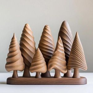 Classic <b>Wooden</b> and MDF <b>Christmas</b> <b>Tree</b> Decoration for Homes for Festive Season - Product Image 4