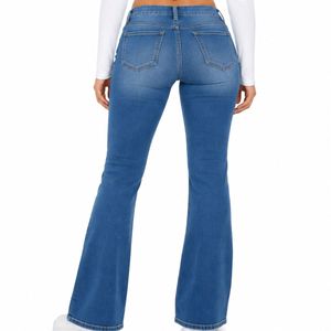 Pantalon de yoga évasé taille haute pour femme, uni, respirant, avec taille élastique - Product Image 2