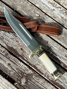 Couteau de chasse et de survie artisanal en acier à haute teneur en carbone, lame fixe, pointe en bois, qualité industrielle, garantie 3 ans, OEM ODM, vente en gros - Product Image 6