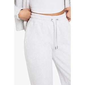 Women's <b>2</b> <b>Piece</b> Fleece Sweatshirt <b>Set</b> <b>White</b> Casual Loose Fit Full Length Pants With Pocket All Seasons Sportswear - Product Image 3