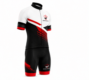 Ensemble maillot et short de cyclisme à forte demande, imprimé graphique, séchage rapide, manches courtes, vêtements de vélo avec short rembourré - Product Image 5