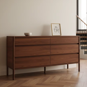 โต๊ะข้างเตียงไม้บริซา สไตล์โมเดิร์นมินิมอล  งานไม้จริงเคลือบผิวธรรมชาติ เป็นมิตรกับสิ่งแวดล้อม มี 5+ ลิ้นชัก เหมาะสำหรับบ้าน โรงแรม โรงพยาบาล ห้องนั่งเล่น - Product Image 4