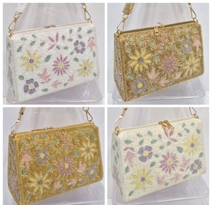 Luxury Handmade Beaded Evening Bag for Women | Pearl & Sequin Embroidered Shoulder <b>Clutch</b> | <b>Wedding</b> Party Crossbody Purse - Product Image 2