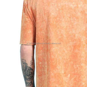 T-shirts pour hommes en coton délavé à l'acide 260 GSM, vente en gros, personnalisables, unisexe, votre propre t-shirt vintage délavé pour hommes, t-shirts pour hommes en coton délavé à l'eau - Product Image 5