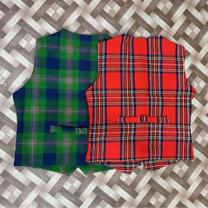 Mens Classic Tartan Check Waistcoat Elegant Plaid Vest For Formal Events Business Meetings And Party Wear - Product Image 2