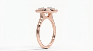 Anillo de Compromiso con Diamante de Corte Ovalado para Mujer, Diamante Clásico Cultivado en Laboratorio - Product Image 4