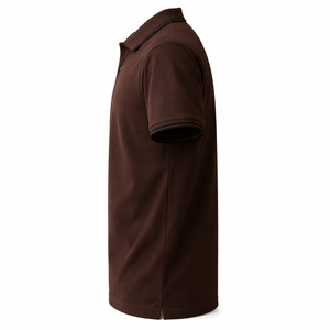 Polo en piqué de coton de haute qualité avec bordures décoratives, personnalisation de marque, fournisseur OEM ODM, polo homme en vente - Product Image 3