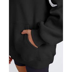 Moda 2025 otoño moda reina mujeres sudaderas con capucha de gran tamaño Casual manga larga ropa de invierno con bloque de Color estilo Y2K - Product Image 5