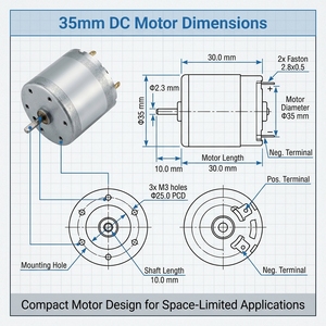Motore DC Serie DSD-3530 12V 24V 6000RPM Senza Carico 4800RPM Efficienza Massima <span class=keywords><strong>3</strong></span>.1W <span class=keywords><strong>3</strong></span>.8W Motore a Spazzole - Product Image 4