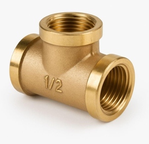 Raccord en T égal fileté femelle en acier inoxydable forgé BSP/NPT 1/2" haute pression hydraulique OEM - Product Image 2