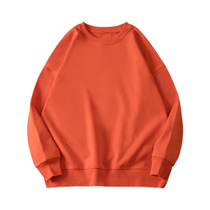 เสื้อสเวตเชิ้ตคอกลมโอเวอร์ไซส์สำหรับผู้ชาย สีพื้น ผ้าถัก สวมใส่สบายๆ สำหรับฤดูใบไม้ร่วง ทรงปกติ แขนยาว - Product Image 1