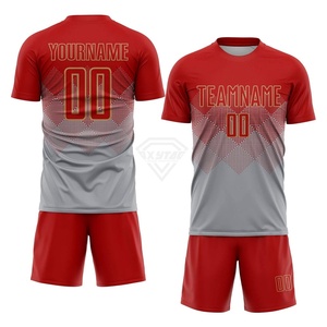 Dernier modèle d'uniforme de football à manches courtes, personnalisez votre tenue d'équipe avec impression de logo, ensembles d'uniformes d'entraînement de football - Product Image 1