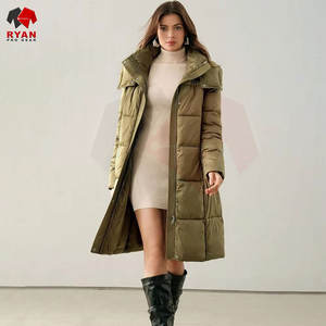 Abrigo Largo Acolchado de Moda para Mujer, Aislamiento Sintético, Forro de Poliéster, Chaqueta Cálida - Product Image 1