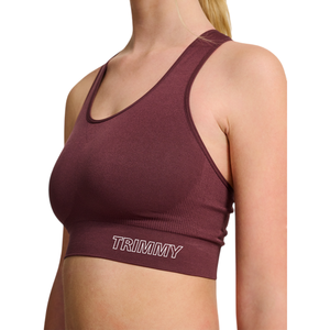 Soutien-gorge de sport TRIMMY SPORTS pour filles, simple, sans coutures, à maintien élevé, respirant, écologique, séchage rapide, noir, pour entraînement, fitness, yoga - Product Image 3
