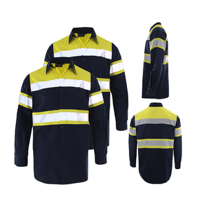 Hi Vis Reflective <b>Safety</b> Orange Reflective <b>Safety</b> Tape Men's Polo Shirts - Product Image 5