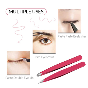 Pince à épiler double extrémité personnalisée de haute qualité, pointe fine et coudée pour l'élimination des poils incarnés, pince à épiler pour sourcils à pointe fine - Product Image 6