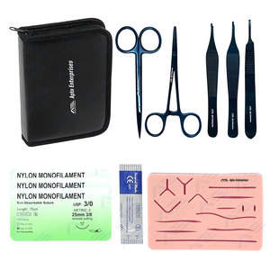 Reusable Surgical Tool Set Wholesale Medical Student <b>Suture</b> <b>Kit</b> and Operation Training <b>Kit</b> Complete Surgical Medic Instruments - Product Image 1