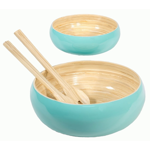 Novedad, Tazones de Ensalada Hechos a Mano de Bambú Natural Colorido Estilo Bohemio Vietnamita, Ecológicos, Duraderos y Sostenibles - Product Image 5