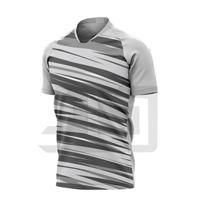 Maillot de football 100 % coton de qualité supérieure, anti-humidité, coupe confortable, logo avant, idéal pour clubs, écoles, matchs de ligue et entraînements quotidiens - Product Image 2