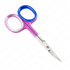 กรรไกรตัดเล็บ OEM สีเงิน ด้ามจับสีชมพู ปรับแต่งสีได้ กรรไกรทำเล็บมืออาชีพ โลโก้สั่งทำได้ อุปกรณ์เสริมความงาม ขายส่ง - Product Image 3