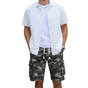 Low Price Men's <b>Cargo</b> <b>Short</b> <b>Lightweight</b> Cotton Casual Outdoor Hiking Multi Pocket Work <b>Shorts</b> With Comfortable Relaxed Fit <b>Short</b> - Product Image 5