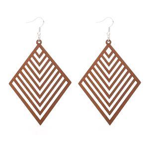 Pendientes de Madera con Estampado de Cactus y Montaña al Estilo Occidental, Regalo para Mujer, Fiesta, Boda, Mejor Precio - Product Image 6