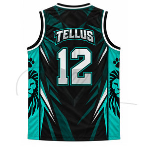 Camiseta de Baloncesto para Hombre al por Mayor, Unisex, Transpirable, Ecológica, Sublimada, de Poliéster, Uniforme Personalizado para Equipo - Product Image 2