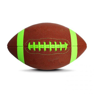 Ballon de football américain personnalisé en gros, en cuir composite PU, taille officielle, pour entraînement, pratique et match - Product Image 2