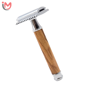 Maquinilla de Afeitar de Doble Filo de Acero Inoxidable de Alta Calidad con Mango para Afeitar la Cara de Hombres, Servicios OM - Product Image 3