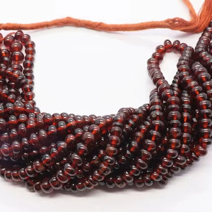 Perles Rondelles Lisses en Hessonite Naturelle AAA 4,5-5 MM, Perles Rondelles en Pierre Précieuse Hessonite 16 Pouces pour la Fabrication de Bijoux, Vente en Gros - Product Image 1