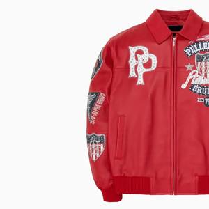 Chaqueta de Cuero Pelle de Primera Calidad para Hombre, Estilo Moderno con Cuero 100% Original, Bordado y Pedrería 2026 - Product Image 5