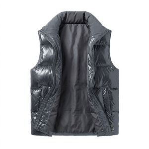 Chaleco Acolchado Casual Personalizado para Hombre, Tejido de Lana de Alta Densidad, Corte Holgado, Ecológico, Impermeable, Cortavientos, Ropa de Invierno - Product Image 3