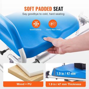 Banco de Transferencia Ligero para Bañera y Ducha con Asiento Giratorio de 360 Grados, Reposabrazos Pivotantes y Asiento de Seguridad Acolchado - Product Image 2
