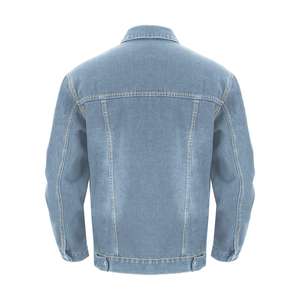 Vestes pour hommes, service OEM, design personnalisé, veste en jean surdimensionnée à boutons, manches longues, veste en jean pour hommes, haute qualité - Product Image 2
