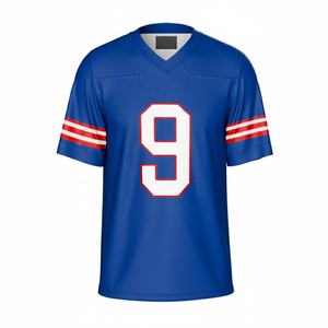 Maillots de football américain de style professionnel, uniformes personnalisés de haute qualité, respirants, grande taille, manches courtes pour adultes - Product Image 3