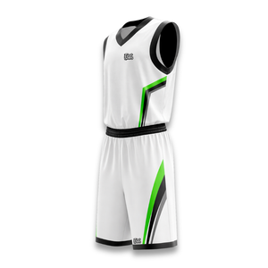 Custom White Basketball Jersey Set Sleeveless Team Uniform Vest and <b>Shorts</b> for Sports Training - Product Image 2