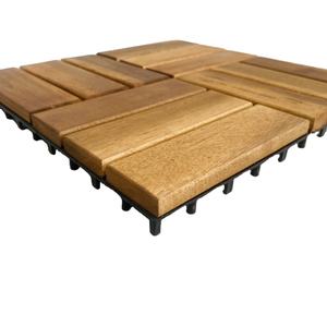 Dalles de terrasse extérieures en bois d'acacia vietnamien, antidérapantes, imperméables, finition mate, surface huilée, 5 ans et plus - Product Image 2