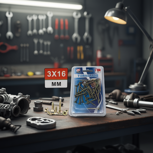 3*16MM Fissaggi e Clip Auto, Viti in Fibra - Product Image 3