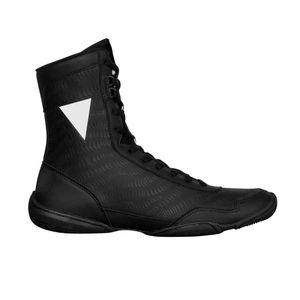 Chaussures de boxe noires en maille à lacets pour hommes, respirantes, montantes, pour l'entraînement et la gym - Product Image 3