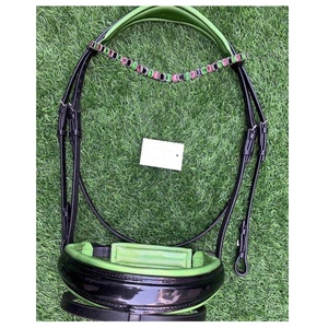 บังเหียนอังกฤษม้าบังเหียนเบาะนุ่มน้ำหนักเบาพร้อมแกนคริสตัลทุกขนาดทนทานและมีจำหน่าย - Product Image 1