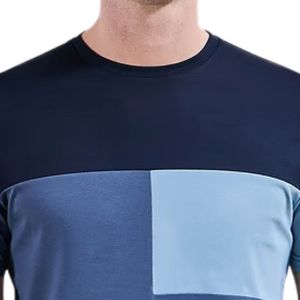 Premium Color Block T <b>Shirt</b> Men Casual Crew Neck Short Sleeve Cotton Blend Fashion Streetwear Custom Clothing Manufacturer - Product Image 3
