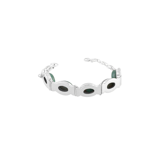 Pulsera Unisex Bohemia Tribal Hecha a Mano de Plata de Ley 925 con Cuarzo Azul Indio para Uso Diario y Ocasiones Festivas - Venta al por Mayor - Product Image 4