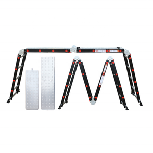 VIETLADDERS NVLG-43 Industrial Insulation Folding Aluminum 6063 <b>Ladder</b> Locking Hinge 150kg Load Capacity Flexible Combination - Product Image 2